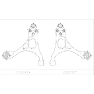 Важіль нижній L (з кульовою опорою) Honda Civic 05-12 CTR CQ0073X