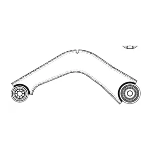 Важіль задній верх L Ford Edge 15- Galaxy S-Max Lincoln MKX CTR CQ0553L
