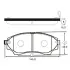 Колодки тормозов MAZDA B2500,BT50 2.5CDVI,2.5D 12V 02.12-передн. (выр-во) CTR GK0178 (фото 1)