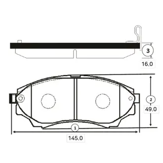 Колодки тормозов MAZDA B2500,BT50 2.5CDVI,2.5D 12V 02.12-передн. (выр-во) CTR GK0178