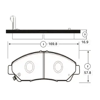 Колодки тормозов Acura MDX 07-11 Honda Pilot 09-11 передн. OLD CKHO-26 (выр-во) CTR GK0343