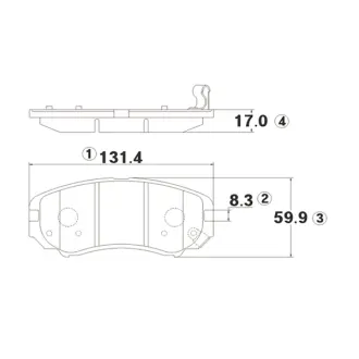 Колодки тормозов Hyundai Elantra, KIA Sportage передн. OLD CKKH-37 (выр-во) CTR GK0491