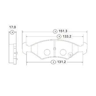 Колодки тормозов KIA Mentor 95-97 Shuma 97-01 Sportage 94-03 передн. OLD CKKK-22 (выр-во) CTR GK0528