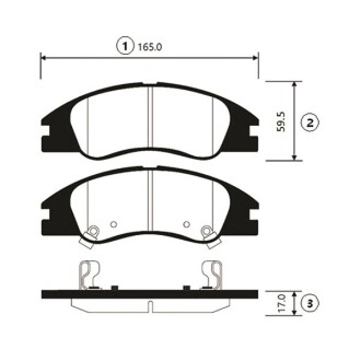 Колодки тормозов KIA Cerato передн. OLD CKKK-32 (выр-во) CTR GK0538