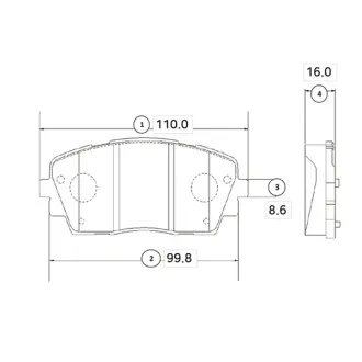 Колодки гальм KIA Picanto 11- передн. OLD CKKK-48 CTR GK0554