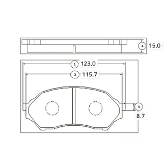 Колодки тормозов Mazda 323F передн. OLD CKMZ-1 (выр-во) CTR GK0647