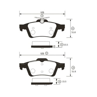 Колодки тормоза Ford Focus Mazda 3,5 Opel Vectra C, Renault Laguna задн. OLD CKMZ-13 (выр-во) CTR GK0659