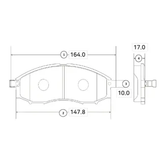 Колодки гальм NISSAN NAVARA CTR GK0726
