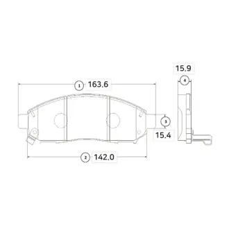 Колодки гальм NISSAN PATHFINDER передн. CTR GK0733