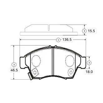 Колодки тормозов Suzuki Liana 01-передн. OLD CKS-3 (выр-во) CTR GK0943