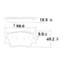 Колодки гальм TOYOTA CAMRY, RAV 4 задн. CTR GK1064 (фото 1)