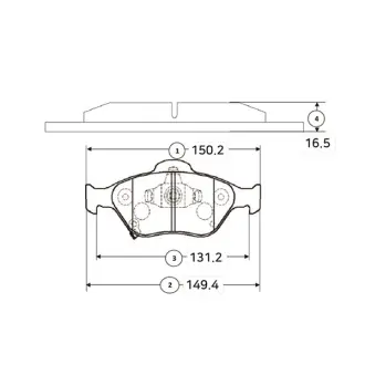 Колодки гальм Toyota Yaris передн. OLD CKT-165 CTR GK1178