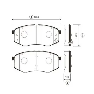 Колодка гальм. передн. Hyundai Sonata 09-20 i20/i45 KIA K5 CTR GK1369