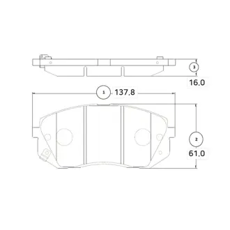 Колодка гальм. передн. Hyundai Kona 18- Sonata Kia Ceed CTR GK1370