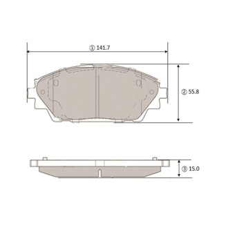 Колодки тормозов Mazda 3 13- CX-3 15- перед. OLD CKMZ-74 (выр-во) CTR GK1446