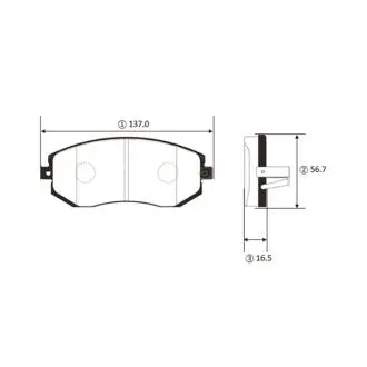 Колодки гальм Subaru Forester Impreza III перед. OLD CKT-193 CTR GK1461