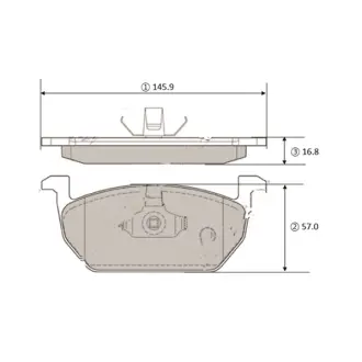 Колодки тормозов Audi A3 12- Seat Leon 12- Skoda Octavia 12- VW Golf 14 перед OLD CKVW-95 (выр-во) CTR GK1462