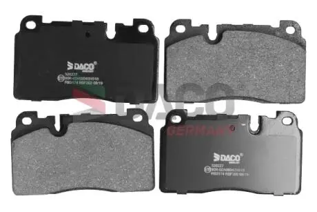 Тормозные колодки (передние) Audi A6/A7 10-18/Q5 08-17/Porsche Macan 14- DACO Germany 320227