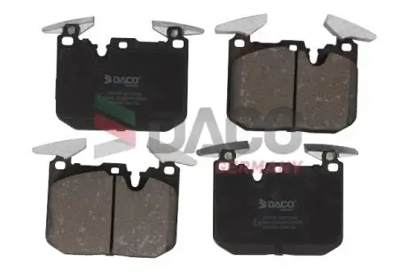 Колодки тормозні (передні) BMW 1 (F20/F21)/ 3 (F30/F31/F34)/ i8 (I12) 11- (Brembo) B47/N13/N47/N55 DACO Germany 320329