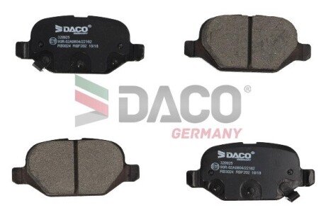 Колодки гальмівні (задні) Fiat Panda 12- DACO Germany 320925