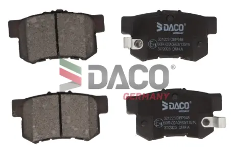 Колодки гальмівні (задні) Honda Accord IV/V/Civic VI/VII/VIII DACO Germany 321223