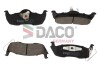 Тормозные колодки (задние) Jeep Grand Cherokee III/IV 04-/Commander 05-10 DACO Germany 321606 (фото 1)