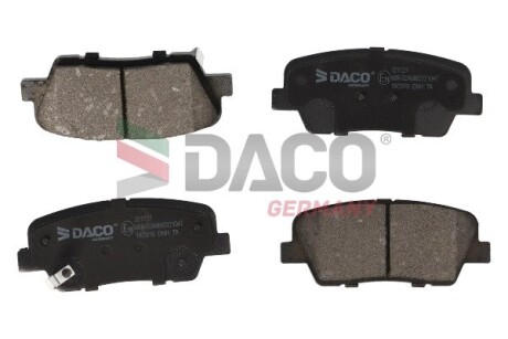 Колодки тормозные (задние) Hyundai Santa Fe II/III/IV 06-/Genesis/Kia Sorento II/III 09-/Stinger 17- DACO Germany 321727