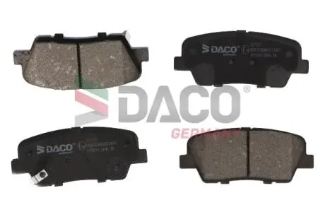 Колодки гальмівні (задні) Hyundai Santa Fe II/III/IV 06-/Genesis/Kia Sorento II/III 09-/Stinger 17- DACO Germany 321727