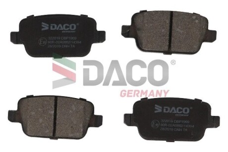 Тормозные колодки (задние) Ford Kuga/Mondeo IV 1.6-2.0TDCi 06- DACO Germany 322019