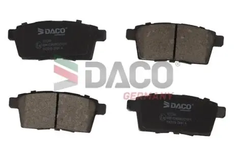 Колодки гальмівні (передні) Mazda CX-7/CX-9 06-/Mitsubishi Eclipse 17- (Advics) (з датчиком) DACO Germany 322246