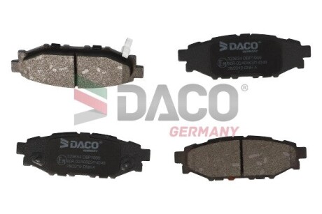 Тормозные колодки (задние) Subaru Forester/Impreza 08-/Legacy 03-14/Outback 03-/Toyota GT 12- DACO Germany 323634