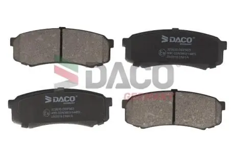 Колодки гальмівні (задні) Mitsubishi Pajero IV 06-/Toyota Land Cruiser 84-/Prado 02-/Lexus GX 01- DACO Germany 323935