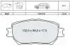 DAFMI INTELLI гальмівні колодки передн. TOYOTA Camry (V30) DAFMI / INTELLI D225E (фото 1)