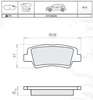 Гальмівні колодки дискові DAFMI / INTELLI D274E