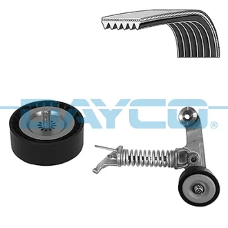 Комплект поликлинових ременів (з роликами) MERCEDES A (W176), B SPORTS TOURER (W246, W242), CLA (C117), CLA SHOOTING BRAKE (X117), GLA (X156) 1.8D/2.2D 11.11-12.19 DAYCO KPV1275