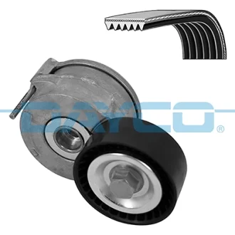 Комплект поликлинових ременів (з роликами) FORD C-MAX II, FOCUS III, FOCUS III/HATCHBACK, GALAXY II, GALAXY MK II, GRAND C-MAX, KUGA I, KUGA II, MONDEO IV, S-MAX 2.0D 05.06-12.19 DAYCO KPV411