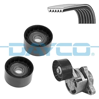 Фото 1 - комплект поліклинового ременя (із натягувачем) RENAULT ESPACE IV, VEL SATIS 2.2D 06.02- DAYCO KPV561 Комплект поліклинового ременя (із натягувачем) RENAULT ESPACE IV, VEL SATIS 2.2D 06.02- DAYCO KPV561 (фото 1)