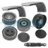 DAYCO AUDI Поликлиновой ременный комплект (2 ремня+4ролика+натяж.) A6 2.5 01- KPV866