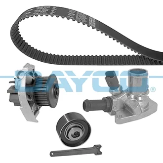 Комплект ГРМ (ремінь + ролик + водяний насос) FIAT 500, 500 C, DUCATO, PANDA, FORD KA, LANCIA YPSILON 1.2/1.2LPG/3.0D 07.07- DAYCO KTBWP4662T3