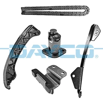 TOYOTA К-кт ланцюга ГРМ (ланцюг+3 планки+натяжний пристрій) AURIS (_E15_) 1.6 01-12, C-HR (_X1_) 1.8 Hybrid 16-, C-HR (_X1_) 1.8 Hybrid 19-, PRIUS (_W5_) 1.8 Hybrid 15-22 DAYCO KTC1492