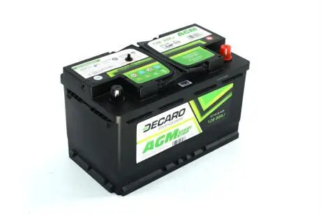 Аккумулятор 80Ah-12v AGM Start-Stop (315x175x190),R,EN800 DECARO 6СТ-80 (0) AGM