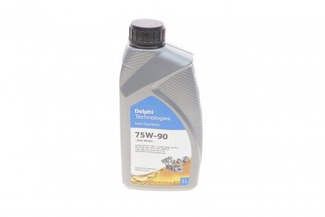 Трансмиссионное масло Gear Oil 5/4 GL-5 75W-90 полусинтетическое 1 л Delphi 25067150