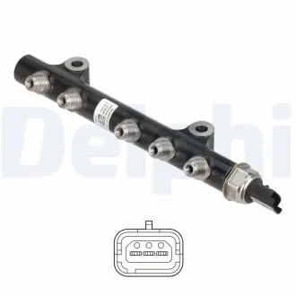 Рейка високого тиску VOLVO C30, S40 II, S60 II, S80 II, V40, V50, V60 I, V70 III CITROEN BERLINGO MULTISPACE, BERLINGO/MINIVAN, C3 II, C3 PICASSO, C4 AIRCROSS, C4 CACTUS 1.4D/1.5D/1.6D 08.05- Delphi 9144A290B12B1