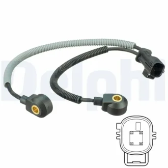 Датчик детонації VOLVO C30, C70 II, S40 II, S60 II, S80 II, V40, V50, V70 III, XC70 II, FORD FOCUS II, KUGA I, MONDEO IV, S-MAX 2.0/2.5/2.5ALK 01.04-12.18 Delphi AS10239