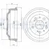 Гальмівний барабан CITROEN/PEUGEOT/FIAT Delphi BF327 (фото 1)