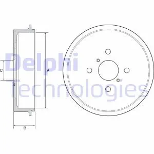 Тормозной барабан Delphi BF552