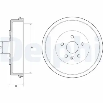 Тормозной барабан Delphi BF553