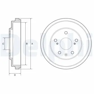 Тормозной барабан Delphi BF572