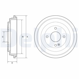 Барабан гальмівний Delphi BF592