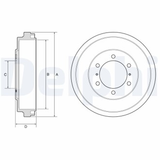 Гальмівний барабан Delphi BF631